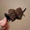 Knitted Bow Claw Clip Hair Bun Maker - Autumn/Winter Hair Accessories for Women