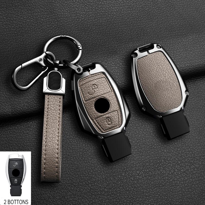 Zinc Alloy 2/3 Buttons for Mercedes Benz A B G R Class GLA GLK W176 W204 W251 W463 Car Remote Key Case Cover Fob Accessories