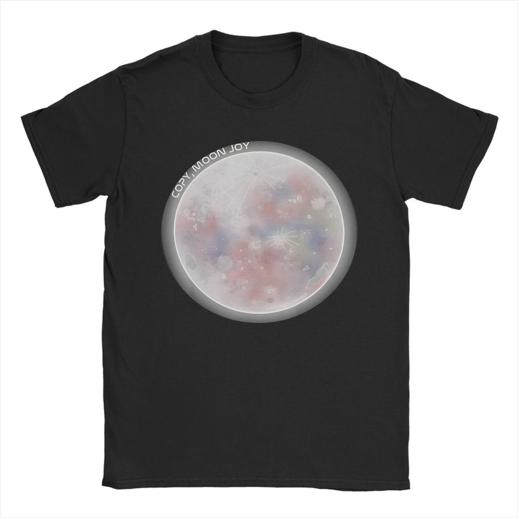 Unisex Unisex Copy Moon Joy Minimal Full Moon Space T Shirts Cotton Clothing Amazing Short Sleeve Tee Shirt Plus Size TShirts