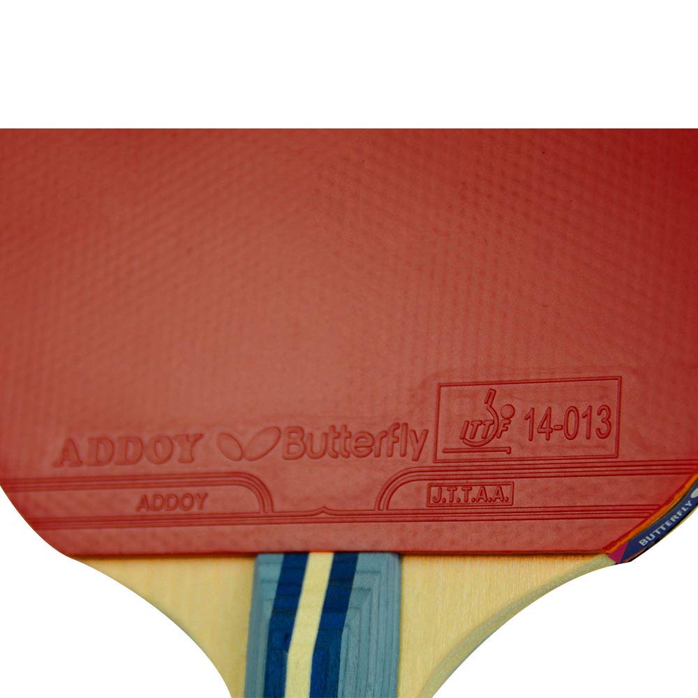 Butterfly Table Tennis Tomokazu Harimoto Kids 16960 Children's Racket, 1800, Shakehand, 5-Ply Plywood, Pre-Strung,