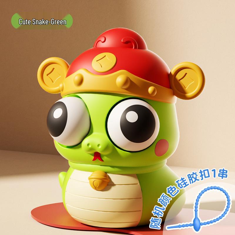 Creative Bubble-Blowing Pinchable Decompression Toy Doll for Students and Kids