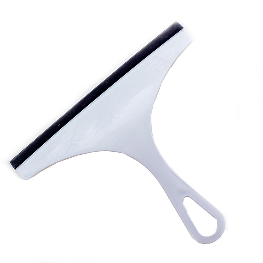 Plastic Window Squeegee Glass Cleaner Tool for Bathroom Kitchen Car Window Cleaning with Ergonomic Handle and Replaceable Rubber Blade