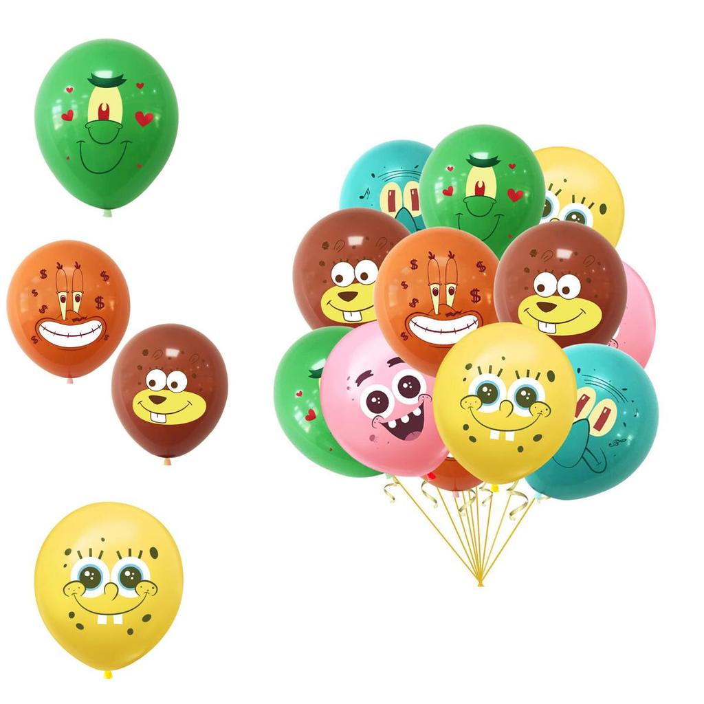 Adorable Spongebob Latex Balloons For Kids Birthday Party And Baby Shower Decorations