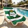 Club Santos Laguna Print Beach Towel Design, Soft, Lightweight. for Home Bathroom, Spa, Pool, Yoga, Surfing, Camping, Gift for Family, Friend