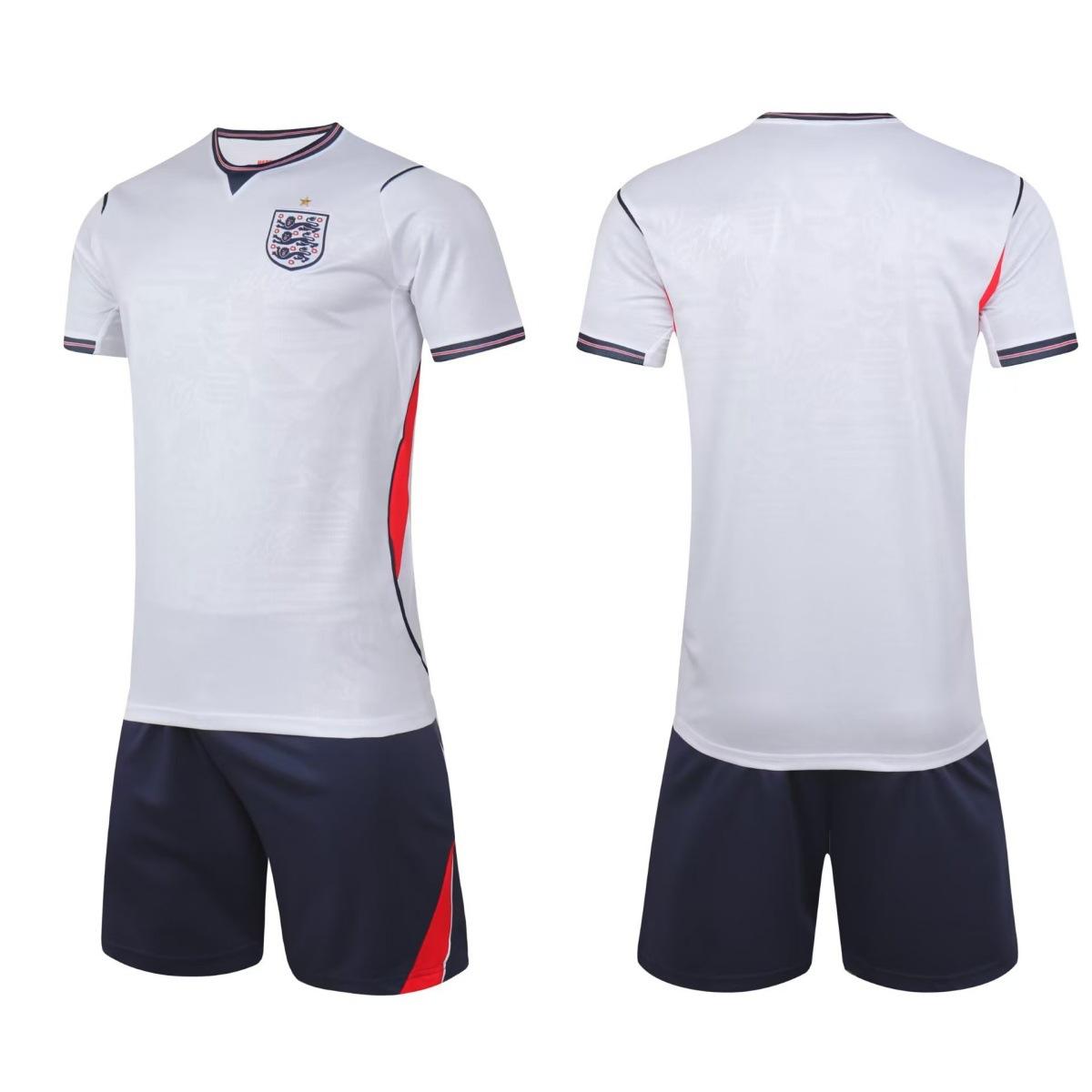 2627 England Home Court White Adult Children S Jersey Quick-Drying Breathable Football Jersey Set Printing 14