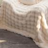 Plush sofa blanket comfortable soft bubble plush bedroom living room non-pilling non-shrinking blanket