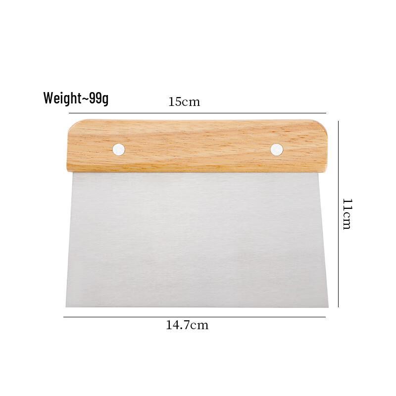 Stainless Steel Multi-purpose Dough & Baking Scraper Set