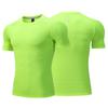 Men Thin Ice Silk Tops Running Short-sleeved Sports T-shirt Gym Fitness Muscle Training Sweatshirt Dry Fit Tight Tracksuits