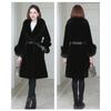 Winter Imitation Fox Fur Collar Fur Coat for Mothers Light Luxury Style High-end Temperament Warm Furry Coat