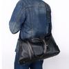 Nova Bolsa de Viagem Bolsa de Mão Masculina Grande Capacidade Bagagem Curta Distância Negócios Feminina Ombro Transversal Couro Genuíno Masculino