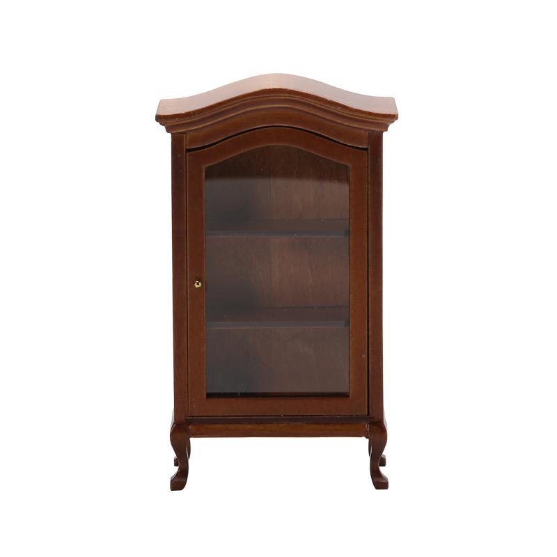 1:12 Dollhouse Cupboard Display Shelf Miniature Furniture Wine Cabinet DIY Toys Bookcase Display Shelf