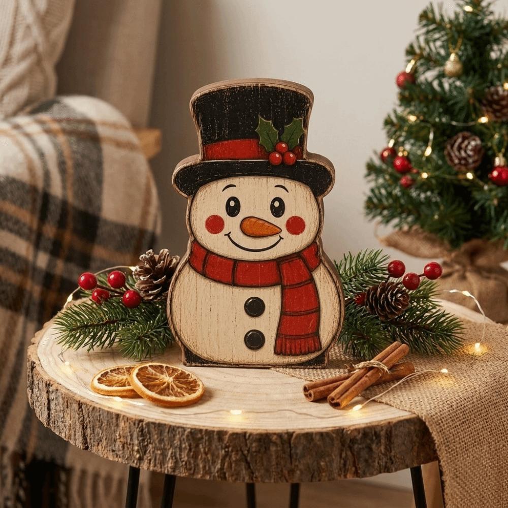 Tree Sock Santa Claus Figurine Decor Snowman Christmas Decoration Xmas Desktop Ornaments Xmas
