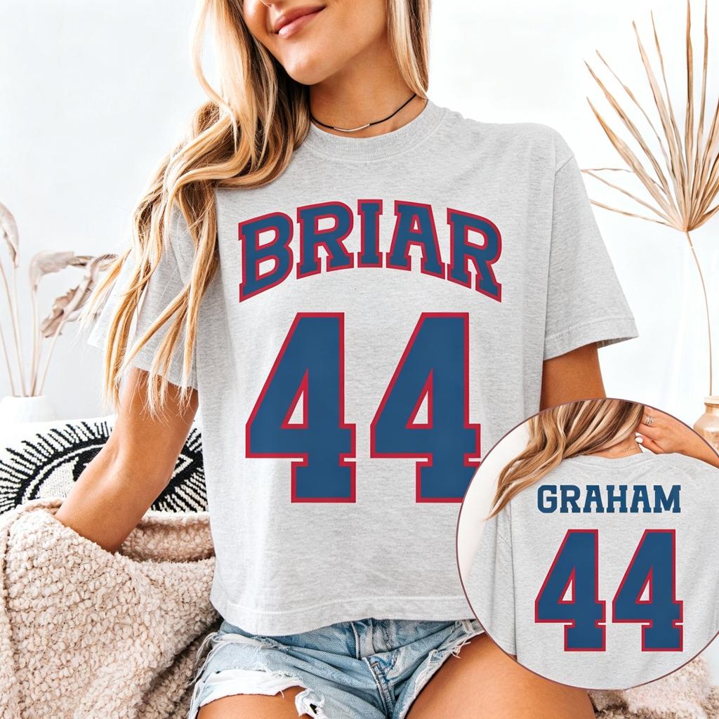 Offcampus Briar University Garrett Graham 44 Graphic Unisex 100cotton Shirt 2026 Summer New Unisexs Unisexs Ice Hockey Tshirt