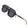 Vintage Gradient Double Bridge Sunglasses - Stylish Fashion Shades For Women And Men - Perfect For Driving Beach Party