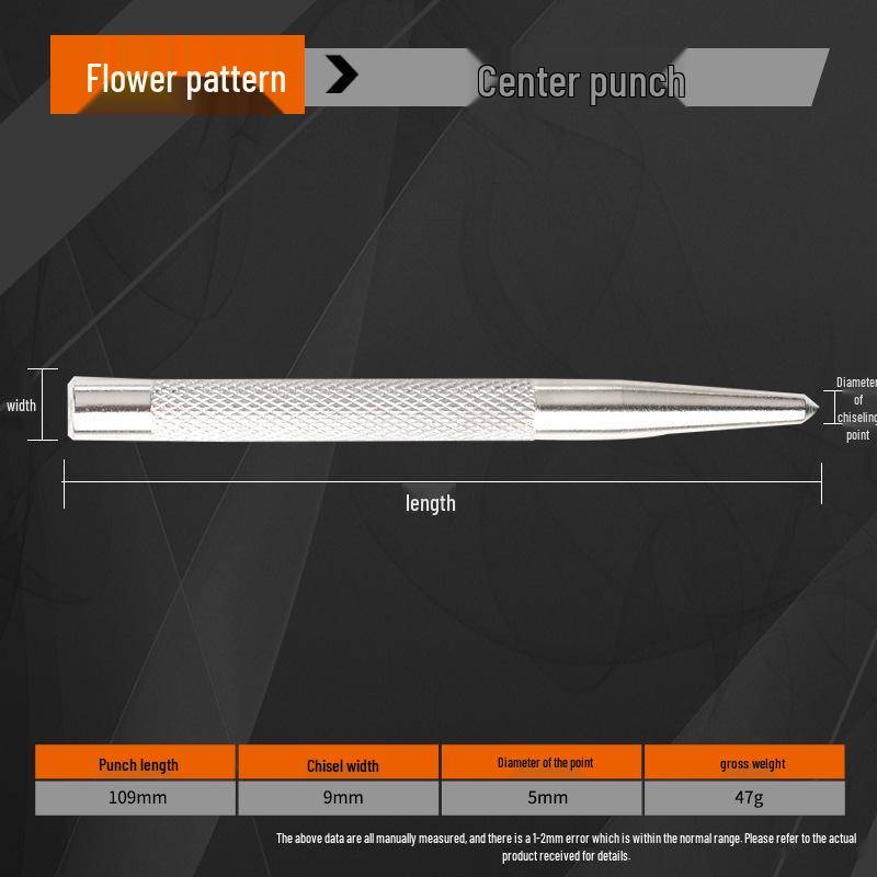 High Hardness Center Punch - Precision Positioning and Drilling Hole Locator
