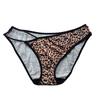 Female Summer Sexy Leopard Grain Fine Belt Ice Silk Without Trace Lift Hip Briefs