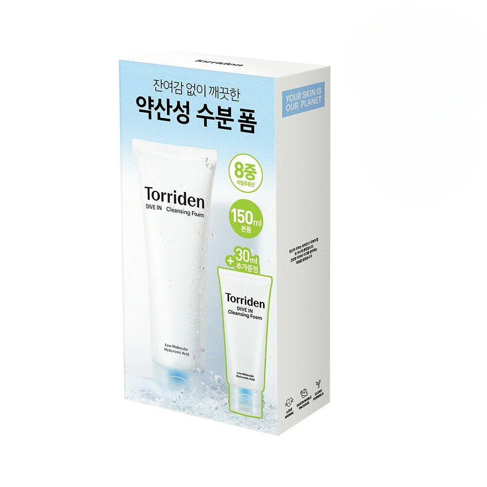 TORRIDEN Dive-In Low Molecule Hyaluronic Acid Cleansing Foam 150mL Special Set (+30mL)