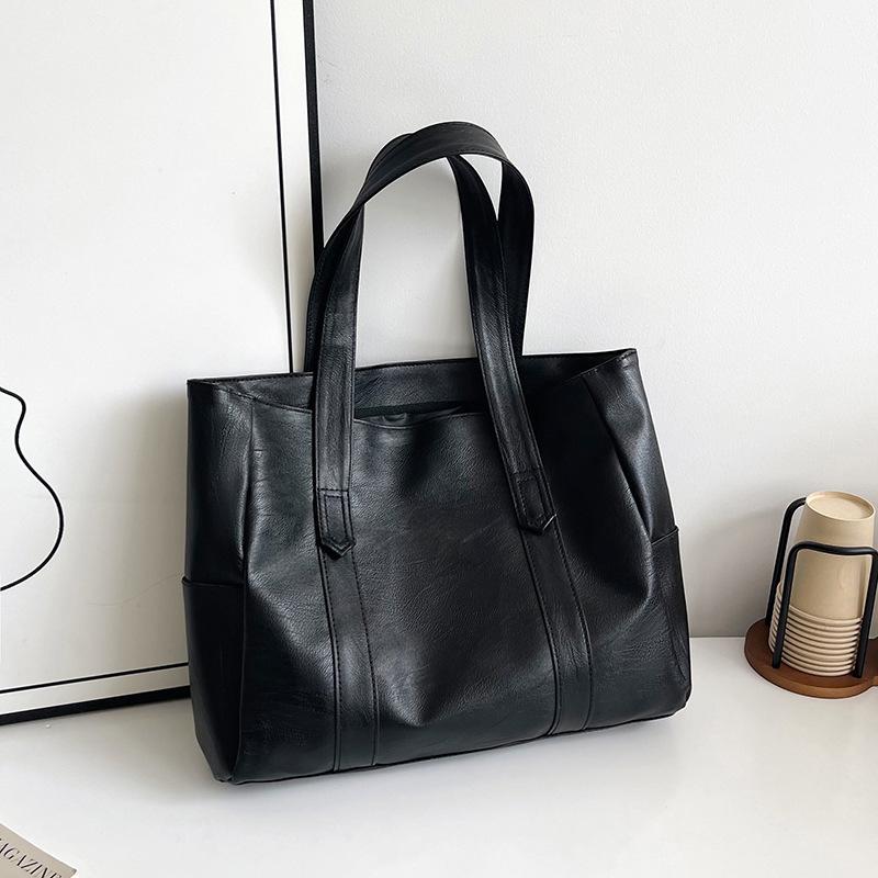 

Ретро сумка-тоут простая и универсальная модная наплечная сумка легкая роскошь высокая мода большая вместимость сумка для работы