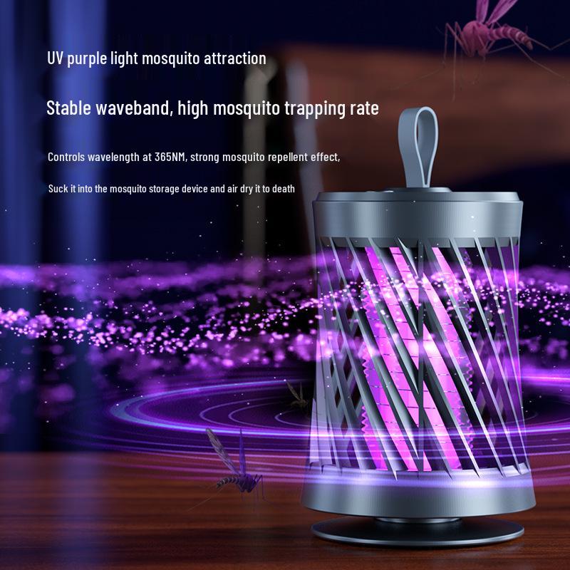 USB Rechargeable Electric Mosquito Trap Lamp - Safe for Indoor Use, Pregnant Women, and Children.