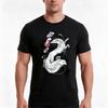 Mask Ink Tshirt Summer Casual Cotton Tee Oversized Streetwear Tops Vintage Graphic Print Loose Fit Short Sleeve