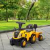 Ride-on Excavator Shovel Steering Wheel Children 1-3 Years up to 25kg Yellow