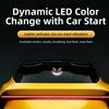 DIY Car Devil Eye Decorative Light Solar Cool EYE Ambient Lamp Gifts LED Warning Light