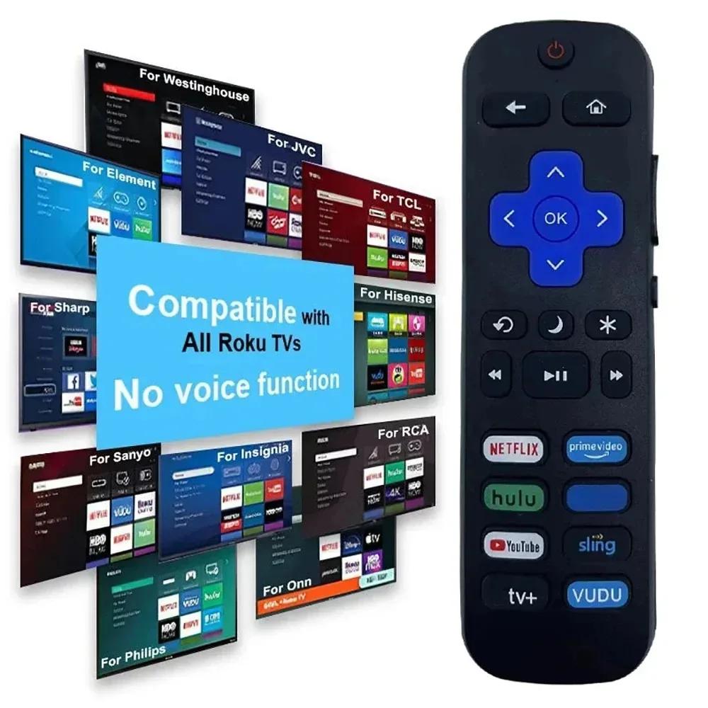 Replacement Function Remote Controller for Roku TV for Hisense Roku/TCL Roku/Onn Roku/Philips Roku TVs Youtube Remote Controller