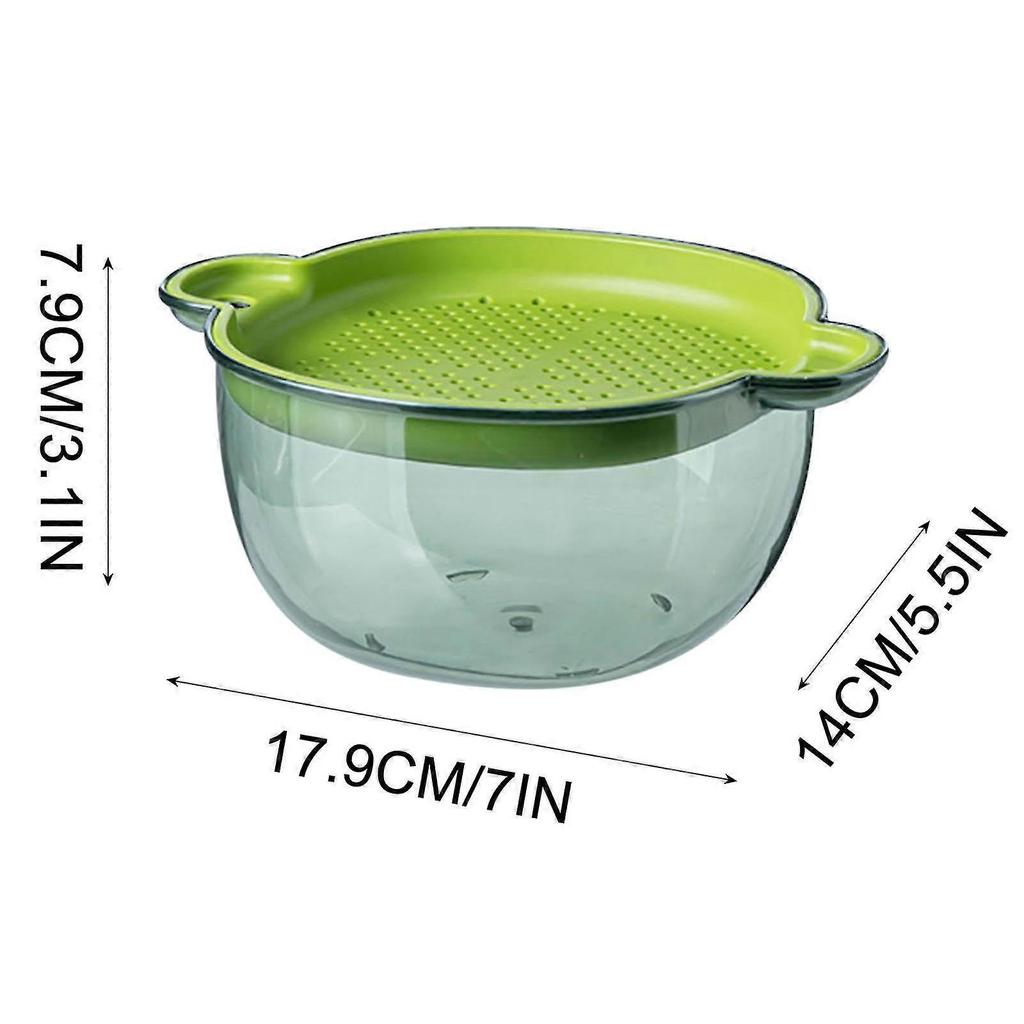 Home Gadgets Large Kitchen Strainer Colander Bowl Set, Double-layer Plastic Vegetable Washing Basket, Bowls For Cleaning Washing Mixing, Detachable