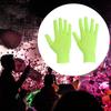 Luminous Glow In UV Neon Glove Green Night Light Decoration Universal Magic Glove  Outdoor