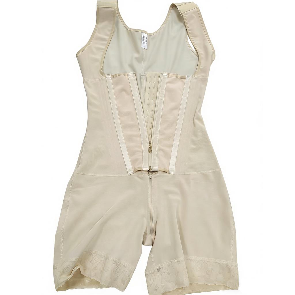 Women's Plus Size High Waist Tummy Control Body Shaper Fajas Colombianas BBL Shapewear Compression Bodysuit With Hooks and Zipper