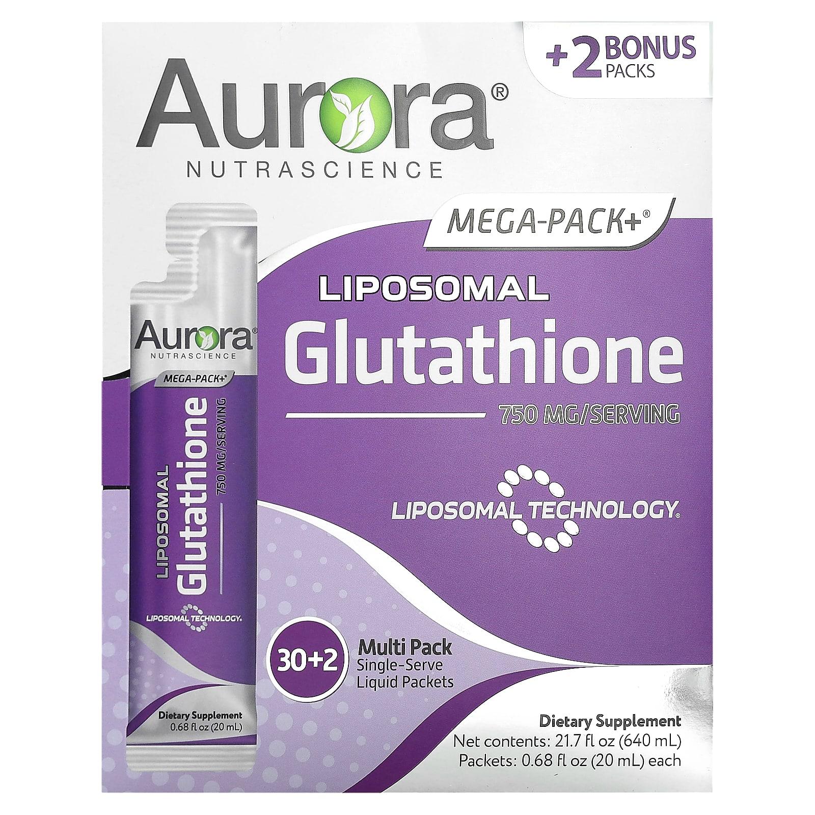 

Mega-Pack+®, Liposomal Glutathione, 32 Packets, 20 mL (0.68 Fl Oz) Each