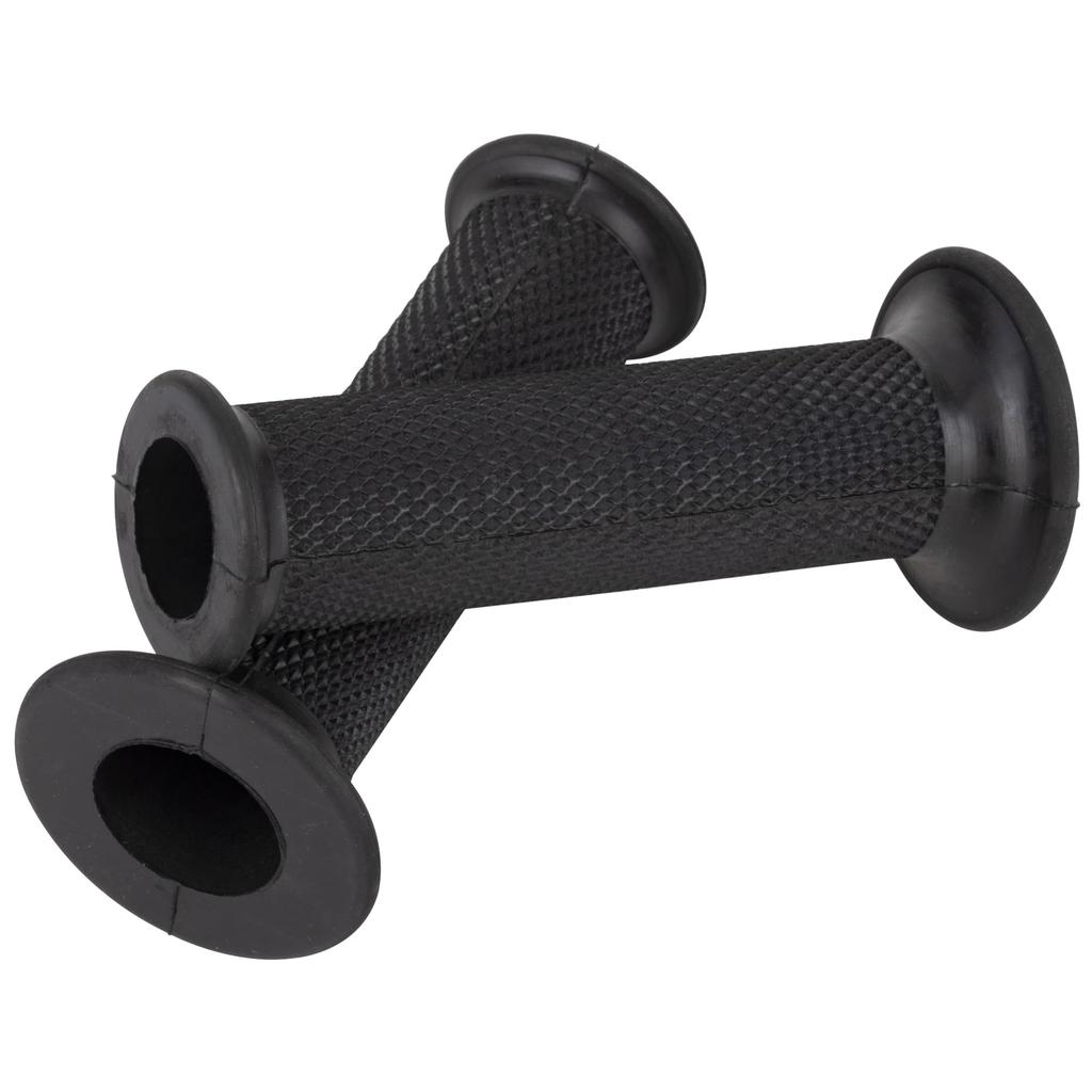 Kijima 201-202 Motorcycle Parts Grip Rubber Black 4.5 x 0.9 inches (114 x 22.2 mm) Through Type