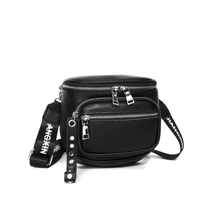Echte Rindsleder Schulter Crossbody Taschen für Damen 2026 Neue Rindsleder Damen Handtaschen Einfarbige Weibliche Messenger Tote