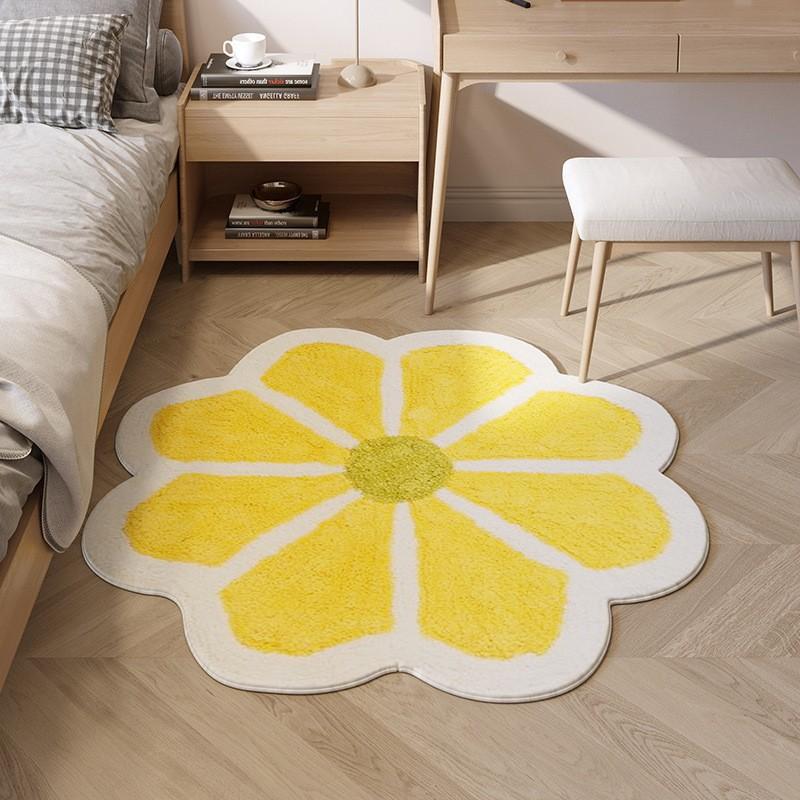 Fresh Faux Cashmere Soft Durable Dirty Resistant Floor Mats Bathroom Kitchen Living Room Doorway Home Decoration