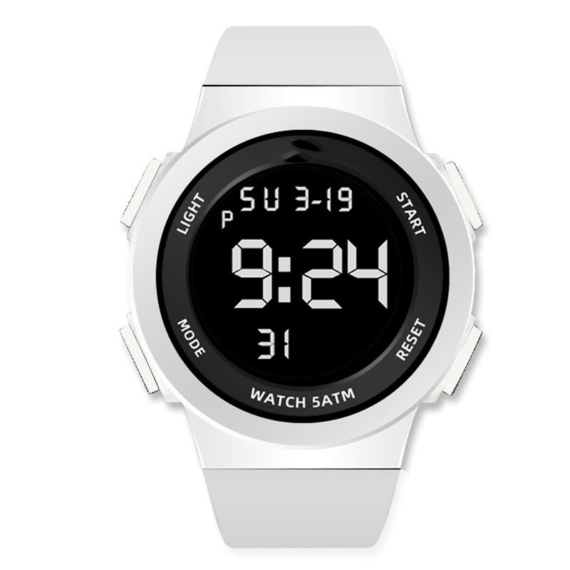 En iyi yepyeni nötr öğrenci elektronik saat çok fonksiyonlu kronograf spor çalar saat düşmeye karşı dayanıklı su geçirmez elektronik saat