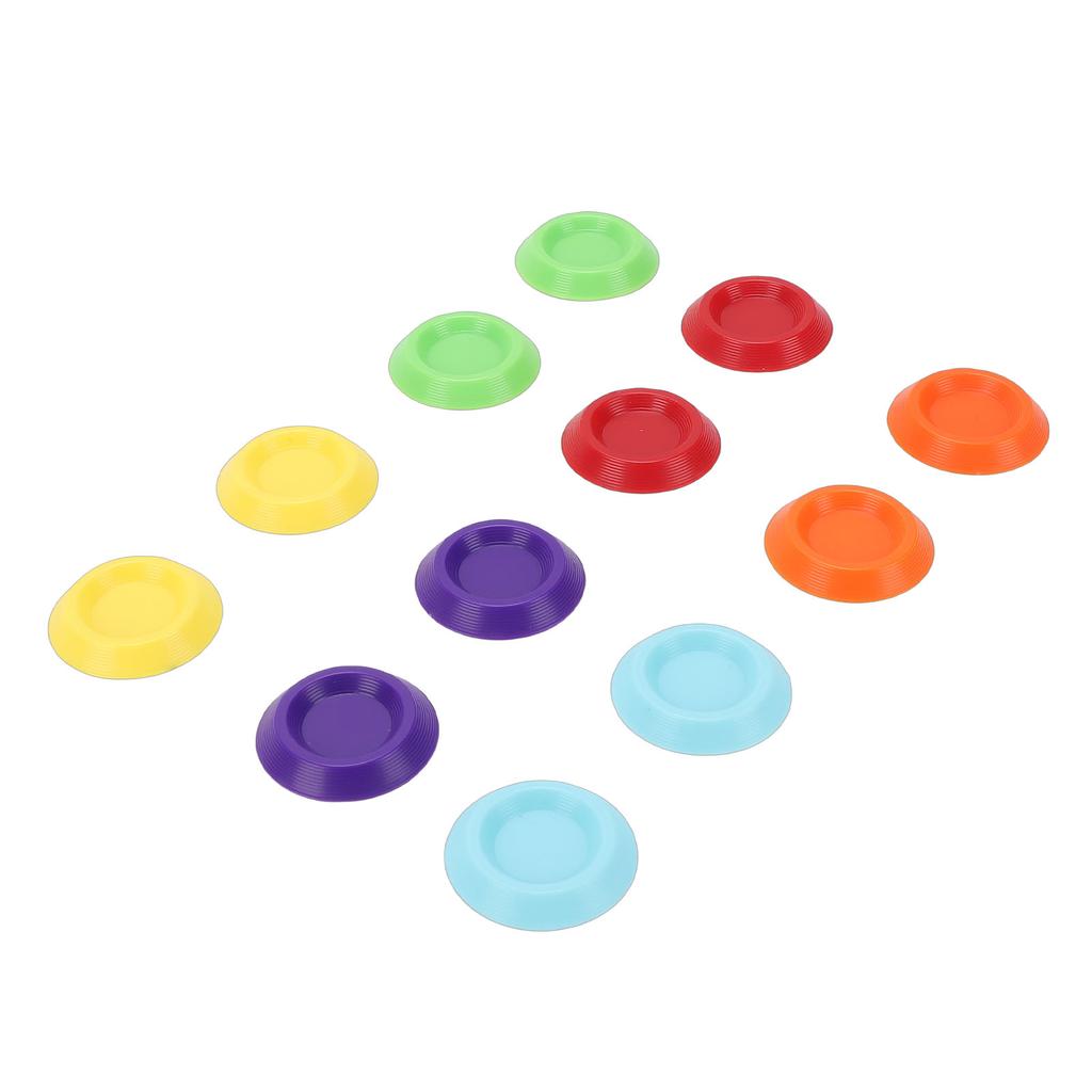 Reptile Water Dish, 12 Pieces Colorful Plastic Feeder Small Food Bowl 1.3 Inch for Bearded Dragon Leopard     Crab Dubia