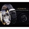 Forsing Men's Fashion Casual Square Hollow Out Mechanical Watch