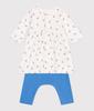 Dress Leggings Set A0DC9 18 Months 81cm [Petit Bateau] + Off-white/Multicolor