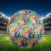 Super Mario Print Size 5 Soccer Ball, PU Wear Resistant Football for Match Training and Daily Practice, Birthday Gift for Soccer Fans