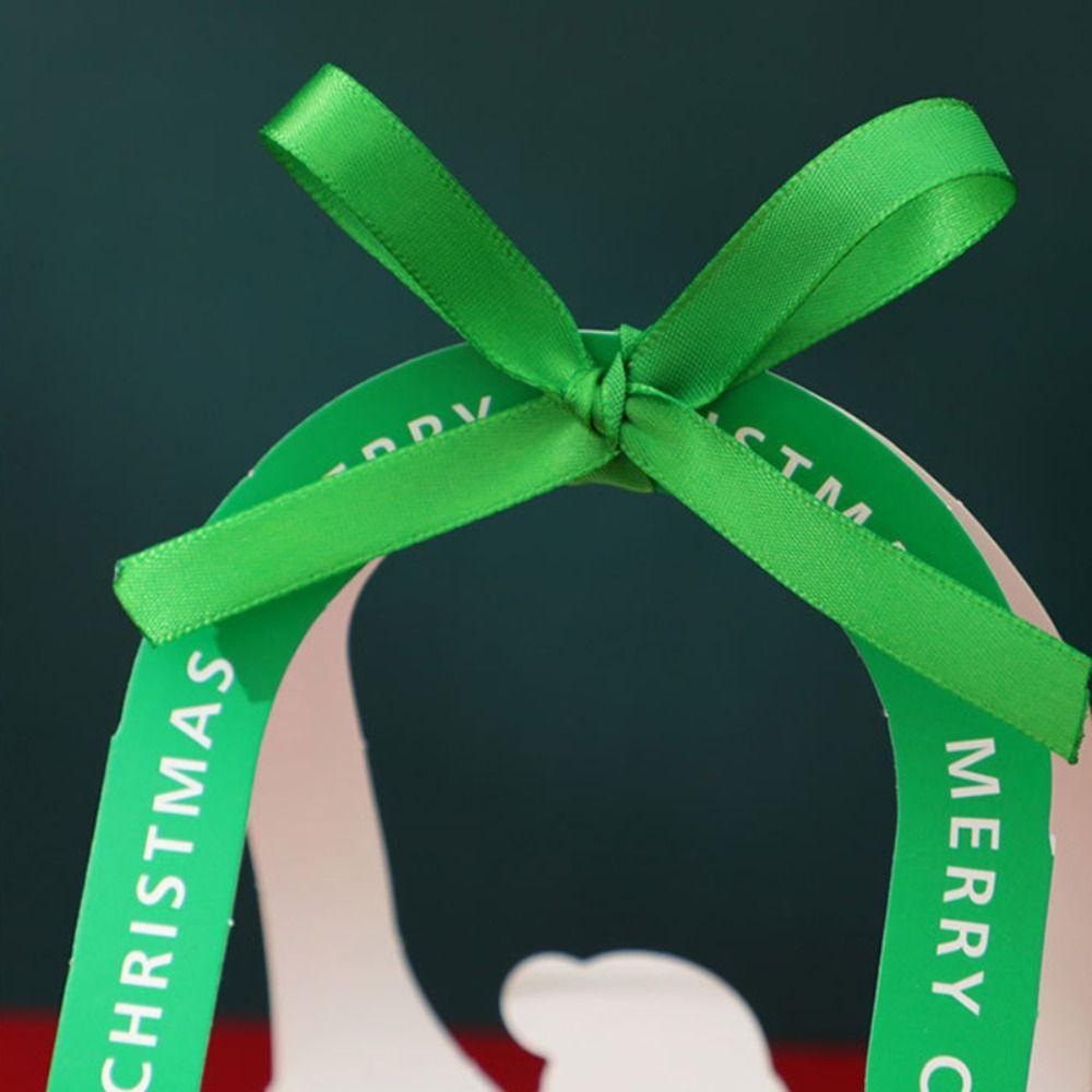 5PCS Handheld Gift Box Santa Claus Cookie Food Packaging  Christmas Party Decoration