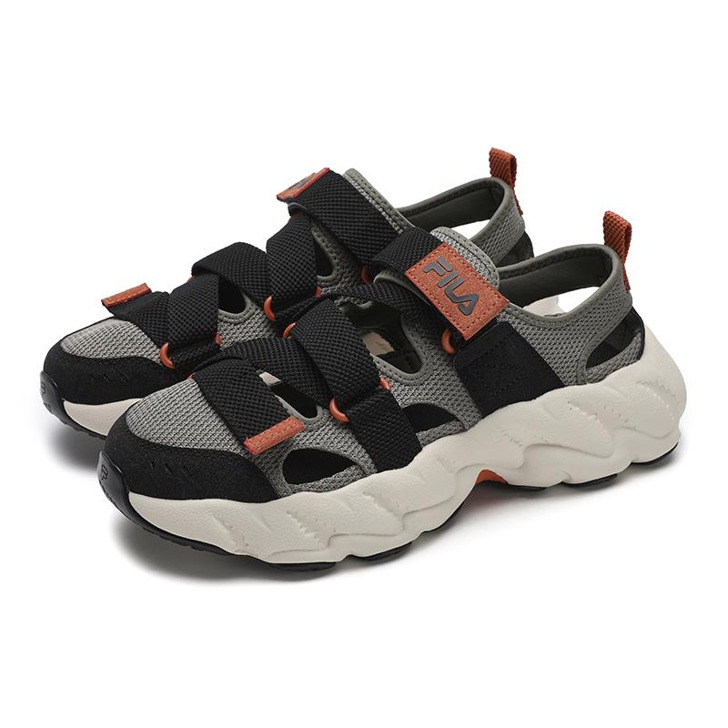 Fila Fern 2 Sandals Retro Fashion Simple Comfortable Casual Men Sandals Grass-Green Black F12M522404FVB