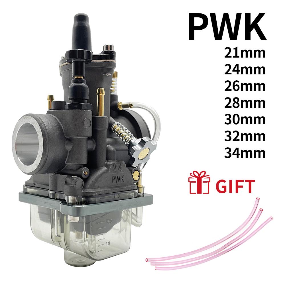Motocross Modified Parts For Mikuni Carburetor PWK 21 24 26 28 30 32 34mm Motorcycle Flat Curtain Carb Moped Dirt Pit Bike