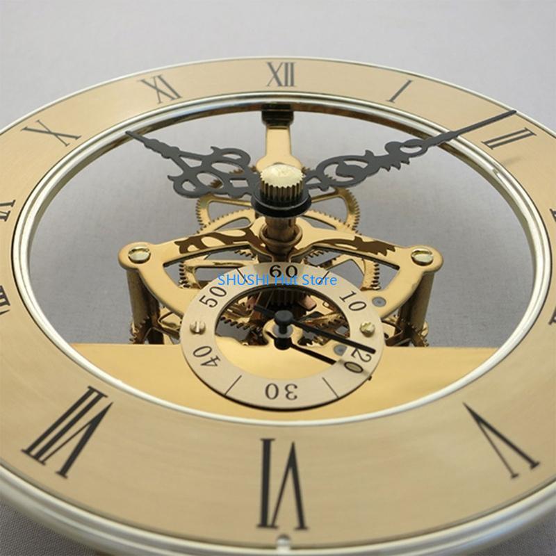 Stylish 4.96in Round Clock Insert Wall Decors Items Exquisite Workmanship D57B