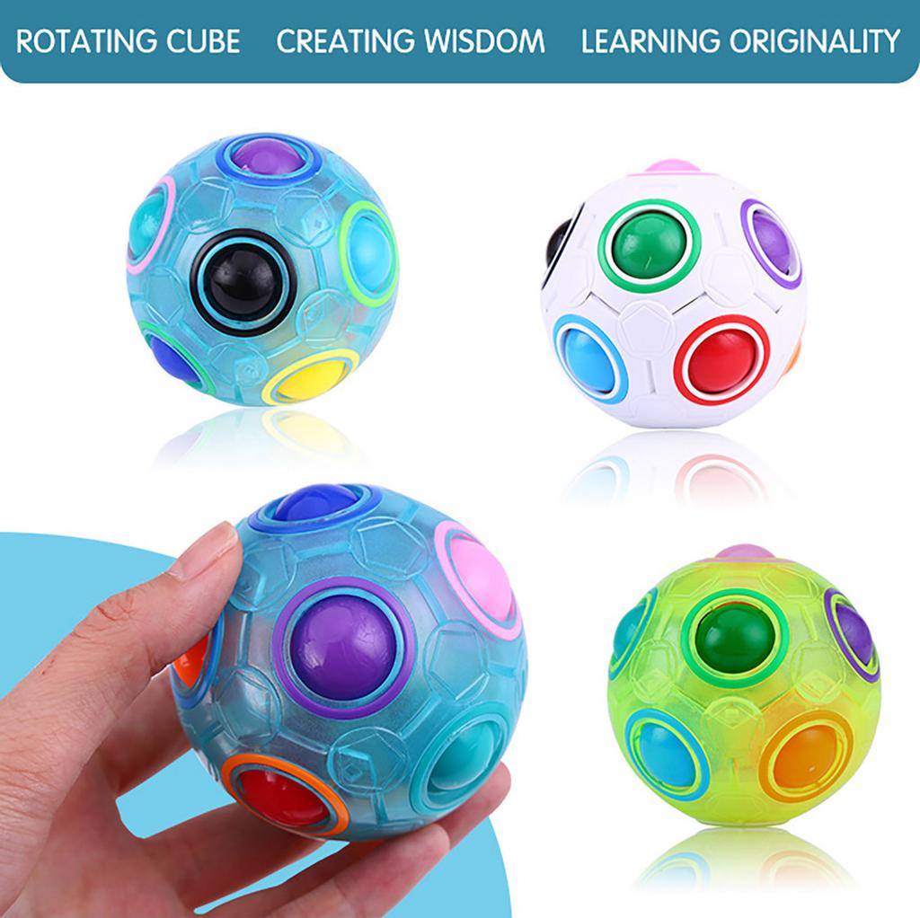 Luminous Stress Reliver Rainbow Ball Plastové puzzle vzdělávací hračky