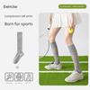 Sports Pressure Socks for Women, Summer Thin Style, White Calf Socks for Badminton, Professional Outdoor Fitness Long Tube Tennis Socks