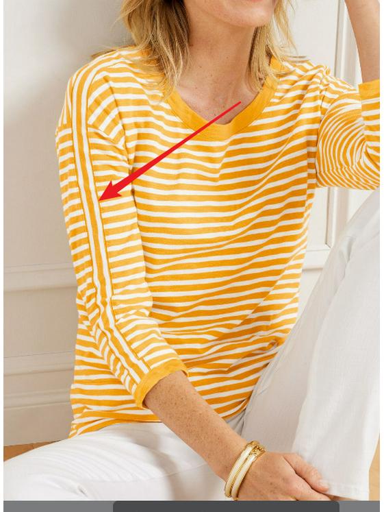 

Смугастий контрастний в язаний светр 2024 року: Європейський та американський дизайн із заниженими плечима та довгими рукавами S жовтий