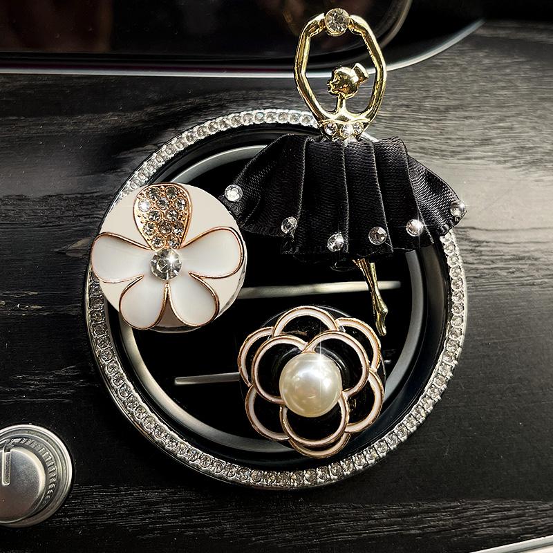 

3 шт. Танцующая девушка цветок освежитель воздуха клипса для ароматерапии на дефлектор автомобиля автомобильный парфюм твердый диффузор декоративные клипсы автоаксессуары