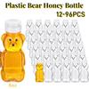 11-96 Stück Plastik Bär Honigflasche 8oz Leere Honig-Quetschflasche Großpackung Honigspender mit Deckel Honigglas für Babyparty-Geschenke