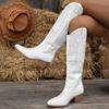 Women's Plus Size Embroidered Cowboy Knee-high Boots, Western Style, 2026 Collection.