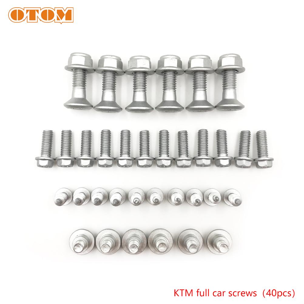 For KTM Fairing Screws Motorcycle Bolt Kit M6 M8 Shock Absorbing Guard Plate Brake Disc Screw EXC XC SX Adventure Fastener Kit